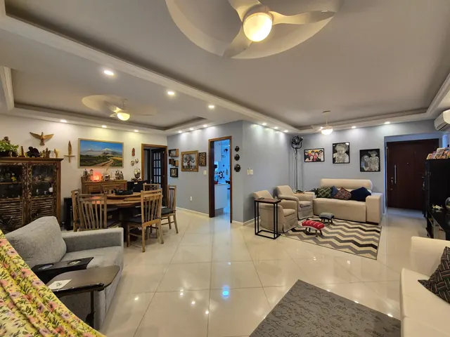 Sala de estar do apartamento à venda no Recreio