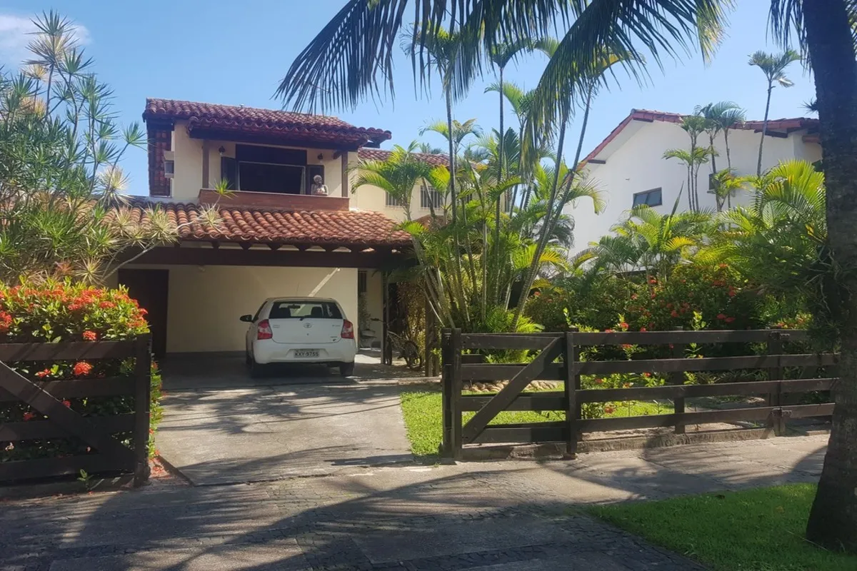 Fachada da casa no Vivendas do Bosque