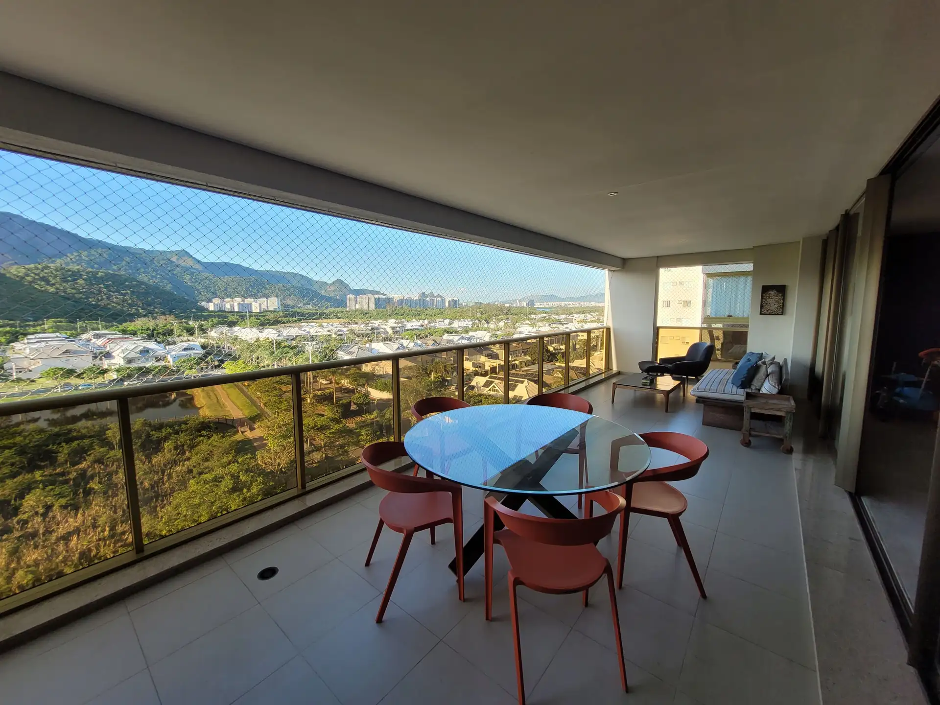 Área gourmet da varanda no apartamento Royal Blue Barra da Tijuca