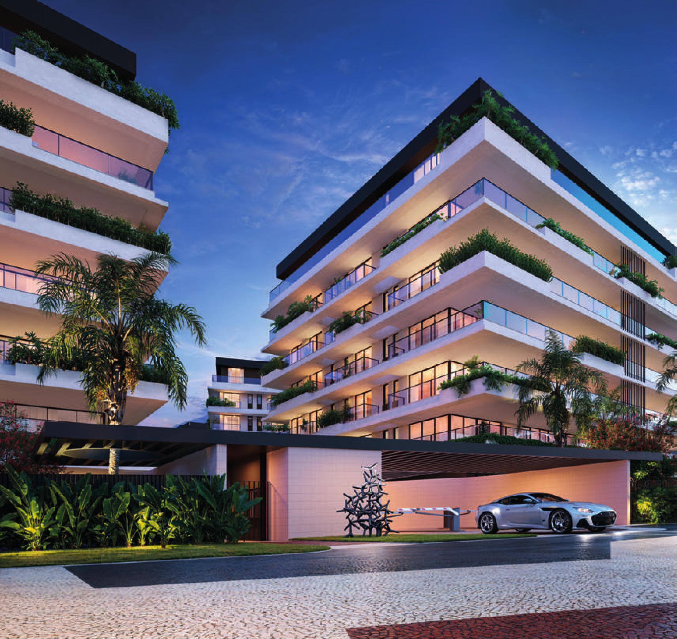 Fachada lateral do RIIO by Piero Lissoni, empreendimento Tegra, Av. Lúcio Costa, Barra da Tijuca, Rio de Janeiro (-23.009355, -43.347091)
