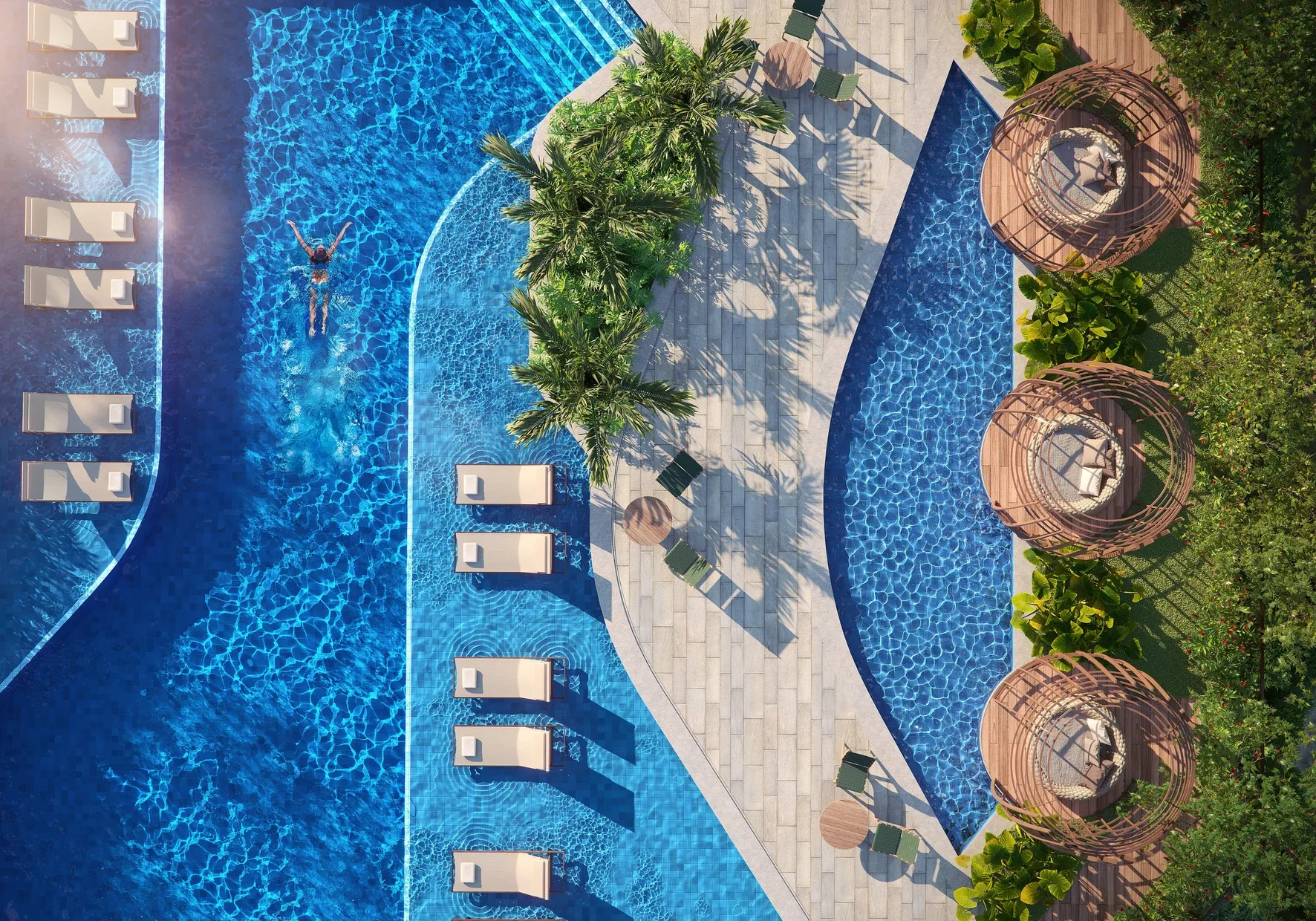 GAEA Home Resort piscinas lazer condomínio exclusivo Barra da Tijuca Tegra