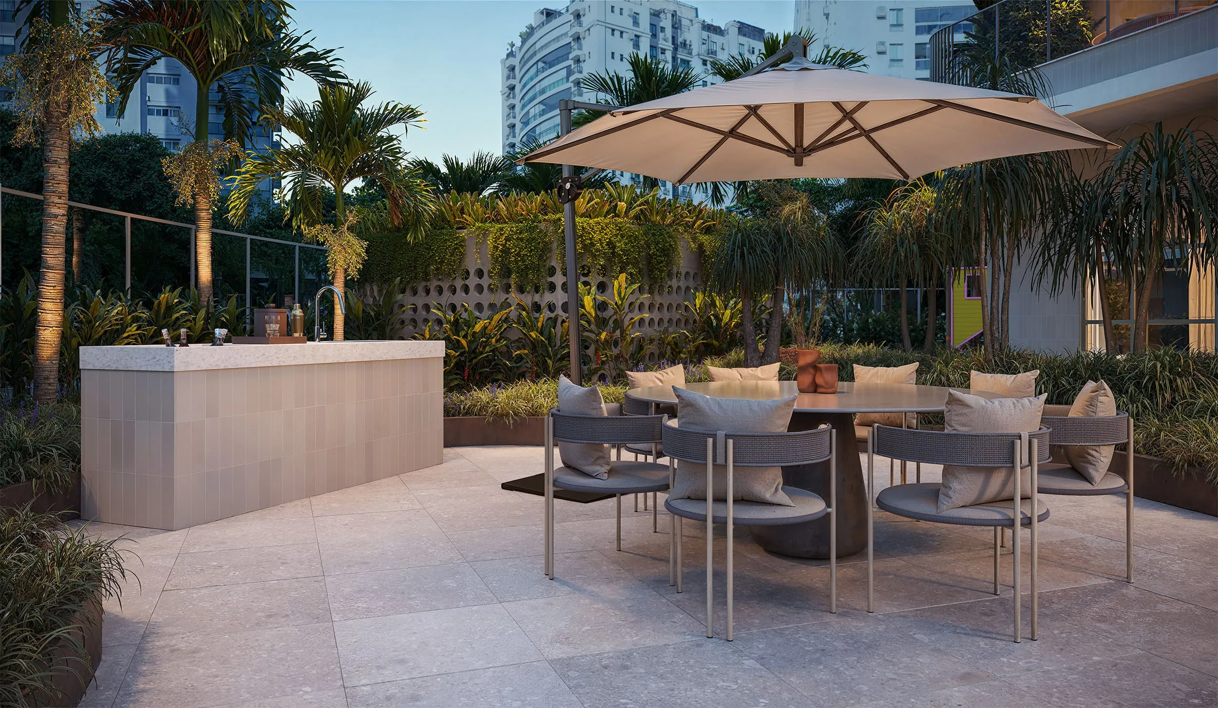 Singular Private Residence â€“ TerraÃ§o Gourmet Externo â€“ Churrasqueira â€“ Av. das AcÃ¡cias da PenÃ­nsula â€“ GPS -23.008700 -43.369100 â€“ Tegra