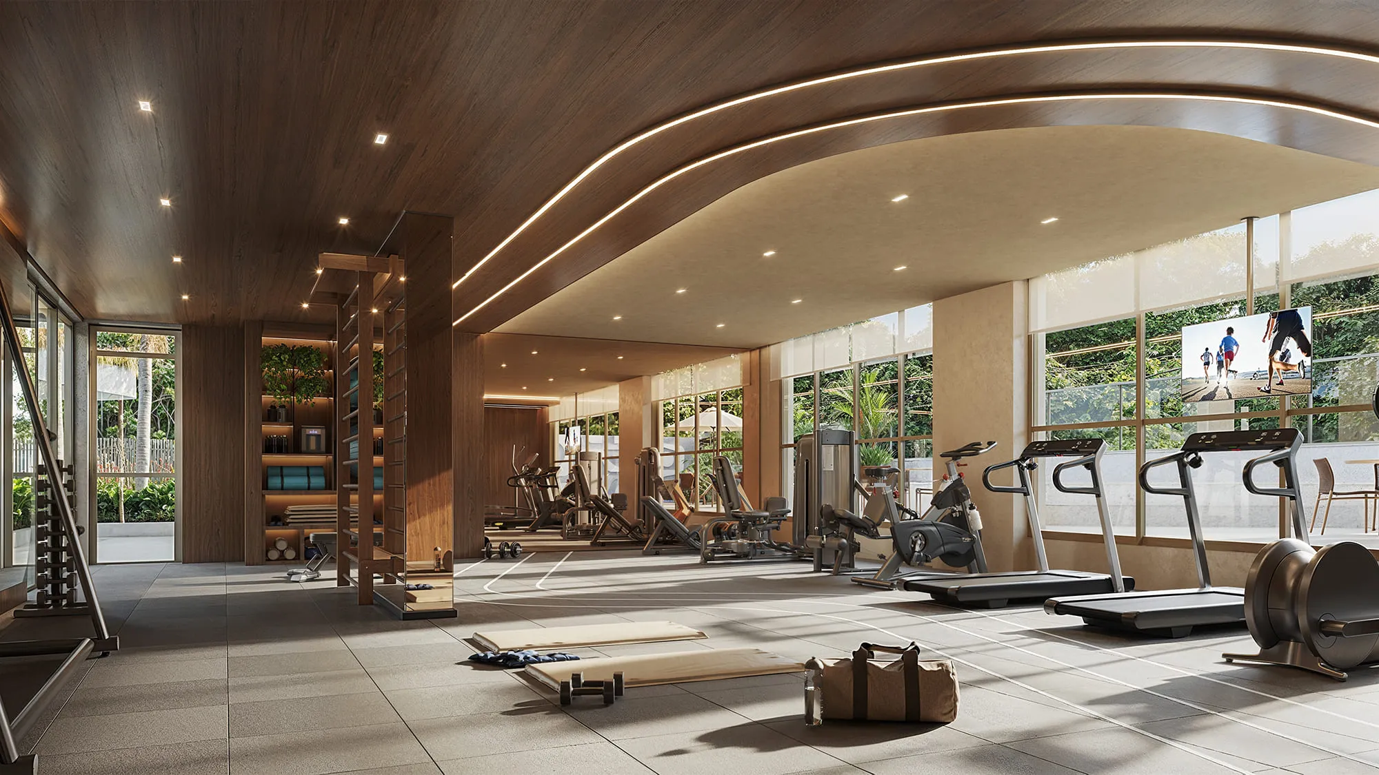 Singular Private Residence – Academia Technogym – Fitness – Av. das Acácias da Península, Barra da Tijuca, Rio de Janeiro – GPS -23.008700 -43.369100 – Tegra Incorporadora